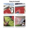 thumbnail image 7 of 4th of July RV Awning Sun Shade Screen 9'X7' Freedom Butterfly Mesh Sunscreen Red Blue Stars Patriotic Awning Shade Screen with Zipper UV Blocker Completed Kits for RV Motorhome Camper, 7 of 7