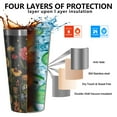 thumbnail image 3 of 16oz Tumblers Pioneer Flower Stainless Steel Vacuum Insulated Double Wall Travel Tumbler Cups Mug with Lid and Straw,Cleaning Brush for Coffee,Tea, 3 of 4