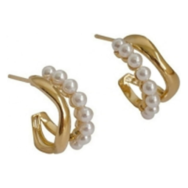 Pendientes de perlas para chicas adolescentes Pendientes minimalistas de piercing Pendientes de moda