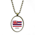 thumbnail image 1 of Perfil de la bandera de los Estados Unidos en Hawái Collar Colgante de cadena vintage Colección de joyas colgantes Unbranded M, 1 of 3
