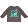 thumbnail image 3 of Inktastic I Love My Auntie-saurus Cute Brontosaurus Family Boys or Girls Long Sleeve Toddler T-Shirt, 3 of 5