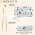 thumbnail image 4 of FORMRS Women Crossbody Purse with Chain Strap Vegan Leather Shoulder Handbag, Blue Cartoon Snowmen, 4 of 7