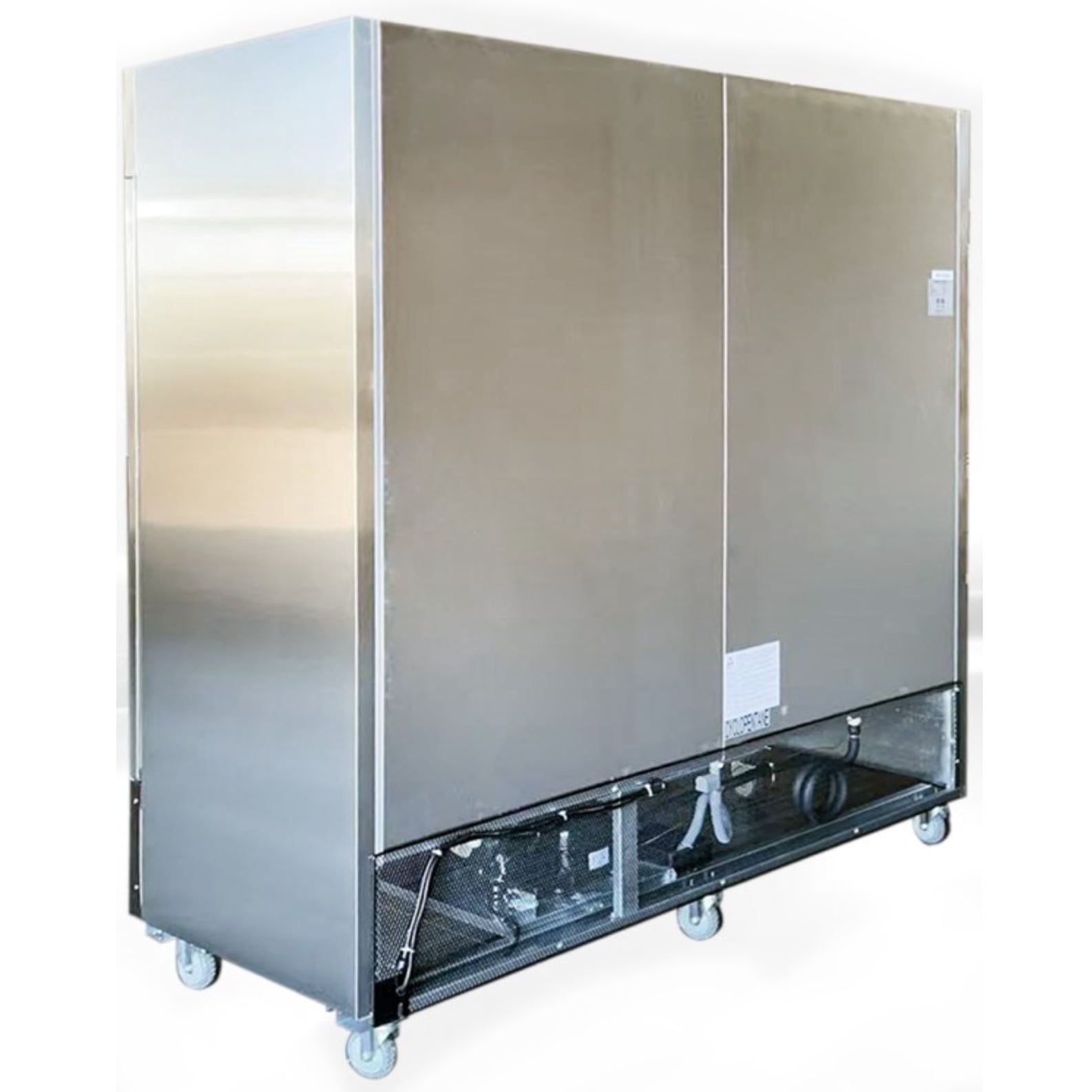 NSF Certified 3-Door Commercial Stainless Steel Freezer, 72 Cu.Ft. Heavy-Duty Reach-In Freezer