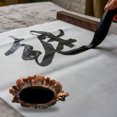 thumbnail image 4 of Unique Bargains Ink Dish Plate for Chinese Calligraphy, Copper Ink Holder Rest Ink , Gold, 4 of 5