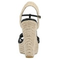 thumbnail image 4 of Journee Womens Yara Buckle Espadrille Wedge Sandals, 4 of 10