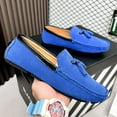 thumbnail image 6 of Big Size Men's Casual Loafers Slip On Leather Shoes Comfortable Lightweight Driving Shoes Male Moccasins Classic Penny Loafer Flats Boat Shoes Outdoor Walking Shoes, 6 of 10