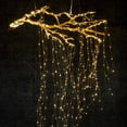 thumbnail image 2 of Lámpara solar de ratán con forma de árbol, lámpara led de alambre de cobre, cadena de luces para decoración de patio, lámpara de cola de caballo, lámpara creativa con aspersor y tetera, alambre, 2 of 4