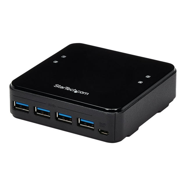 StarTech.com USB 3.0 Peripheral Sharing Switch - 4 USB 3.0 x 4 Computers - Mac / Windows / Linux - USB A/B Switch - USB Switch (HBS304A24A) - Hub - 8 x SuperSpeed USB 3.0 - desktop
