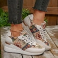 thumbnail image 2 of Zapatillas deportivas informales de moda para mujer, antideslizantes, cómodas y transpirables, bonitas zapatillas de verano para caminar con cremallera lateral y cordones, 2 of 7