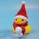 thumbnail image 1 of Juguete de pato navideño BuyWeek pato amarillo navideño con adornos para el tablero de instrumentos, 1 of 8