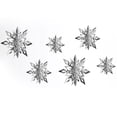 thumbnail image 2 of Kearding 18 piezas de decoraciones de copos de nieve colgantes de Navidad 3D holográfica en escamas ventana de pared colgador de árbol de Kits de decoración para fiestas, 2 of 6