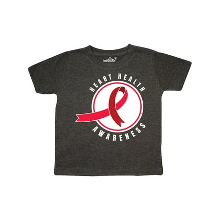 

Inktastic Heart Health Awareness Red Ribbon in Circle Gift Toddler Boy or Toddler Girl T-Shirt