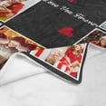thumbnail image 5 of Custom Blanket with Photos Text Customized Blanket Personalized 7-Photo Collage Memorial Gifts Christmas Birthday Blankets for Family Friends Pets Mom Dad Wife Husband, 5 of 6