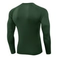 thumbnail image 3 of gbyLJF Men's Fitness Top Long Sleeve Tight Fit Quick Dry Athletic Base Layer Clear Line Design Workout Top, 3 of 3