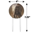 thumbnail image 2 of Acrylic African Elephant Painting Cake Topper Party Decoration for Wedding Anniversary Birthday Graduation, 2 of 7