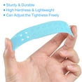 thumbnail image 3 of Unique Bargains 10 Pairs Snapback Strap Cover, Double Row 14 Holes Plastic Adjustable Hat Snap Buckle Replacement (Lake Blue), 3 of 7