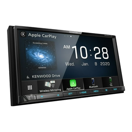 Kenwood - 7" - Android Auto/Apple® CarPlay™ - Built-in Bluetooth - In-Dash Digital Media Receiver - Black