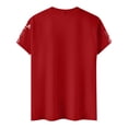 thumbnail image 3 of America 250 Years T Shirts for Men 1776-2026 American Flag Print Short Sleeve Crew Neck Muscle Tops Moisture Wicking Relaxed Fit Beach Vacation Workout Tops, Red, #01 Red, 3 of 5