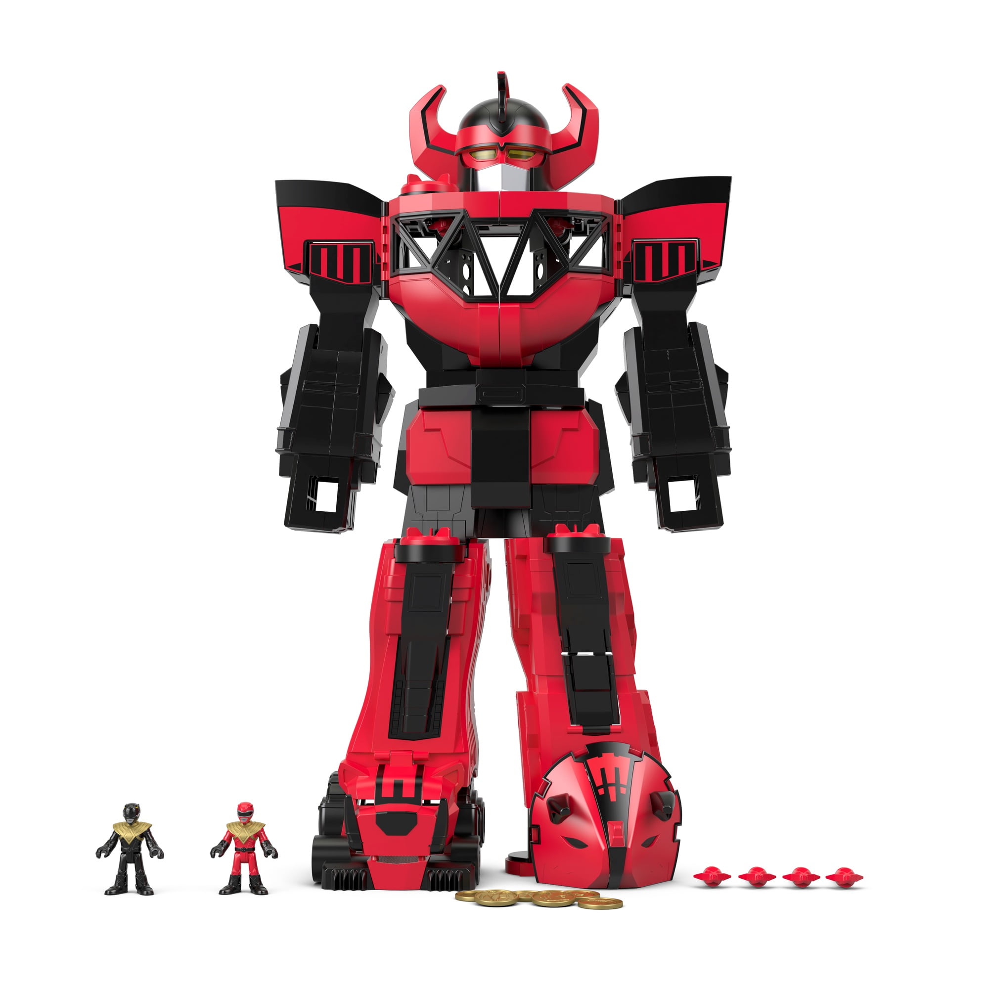 Fisher-Price Power Rangers Imaginext Megazord Red And Black Replacement Figures 