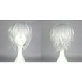 thumbnail image 6 of Unique Bargains Human Hair Wigs for Women Lady 12" Light Gray Curly Wig with Wig Cap, 6 of 6