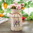 thumbnail image 2 of Arreglo de mesa Shabby Chic, artesanía, decoración del hogar, macetas vintage, cubo de hierro, florero de boda, estilo rural, beige, 2 of 8