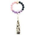 thumbnail image 1 of LPSSTORE SilKeychain Bracelet Wristlet Key Ring Silicone Beaded Bangle Cute Key Chains for Women, 1 of 1