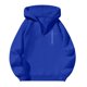 thumbnail image 5 of MHFRRA Sudadera con Capucha para Hombre, con Estampado Gráfico de Verso Retro, Media Cremallera, para Uso Informal Azul, 5 of 6