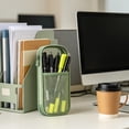 thumbnail image 4 of geerera Large Capacity Mesh Pencil Case, Transparent Pen Organizer, Zipper Pouch for Office & Exam Supplies, 9.06x3.94x0.78 Inch, 4 of 6