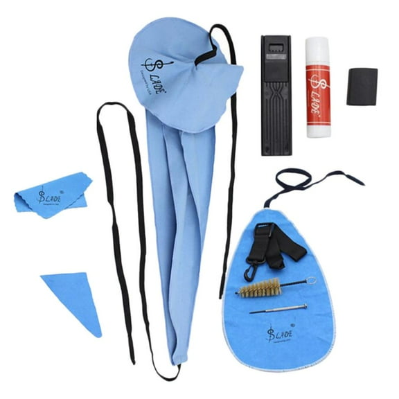 Cleaning for Flute Includes Thumb Rest, Cork , Cleaning Cloth, Mouthpiece Brush, Screwdriver and Reed Case