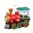 thumbnail image 2 of Juguete de tren eléctrico con locomotora de humo, motor de vapor eléctrico, educativo temprano Rojo, 2 of 9