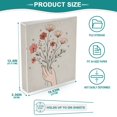 thumbnail image 3 of FORMRS 3 Ring Binder 1.5 inch with Pockets Set of 2 Clip Board 200 Sheets Capacity, Red Flower, 3 of 8