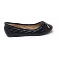thumbnail image 2 of Victoria K Women's Soft Quilted Textured With Bow Tie Ballerina Flats, 2 of 4