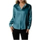 thumbnail image 3 of Blusas para mujer,Blusa de manga corta estampada para mujer, top informal de poliéster, camisa de largo regular a la moda para uso diario, sopatenor, 3 of 8