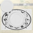 thumbnail image 3 of Ambesonne Astrology Place Mats Set of 4, Black White Zodiac, Standard Size, Black White, 3 of 6