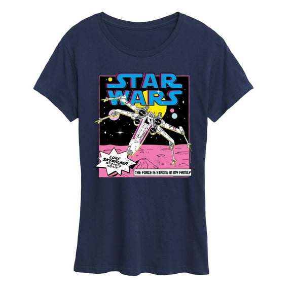 Star Wars - Luke Skywalker Ship - Women's Short Sleeve Classic Fit Tee