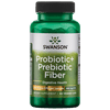 Swanson Prebiotic + Probiotic Fiber Supplement, Helps Support Digestive System & Immune Health, 500 mg FOS, 60 Veggie Capsules