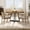 Brown, variant on Modern Industrial Dining Table Set, Large Round Wood Top with Sturdy Metal Base, Seats 4-8, Farmhouse Style for Kitchen, Dining Room, Home, or Office, Table Only