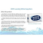 Zote White Laundry Bar Soap, Net WT 14.1 oz, (400g) - (Pack of 2)