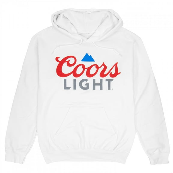 Coors Light Logo White Sweatshirt Hoodie-Medium