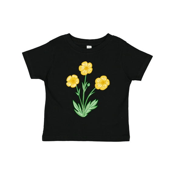 Inktastic Yellow Buttercup Flowers Boys or Girls Toddler T-Shirt