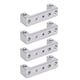 thumbnail image 2 of Soportes de servo de 4 piezas, soporte de inclinación de la bandeja del engranaje de la dirección para el barco del coche 2 cabezas 90 grados 3205-0001-0002, diseño de doble cabeza, 2 of 14