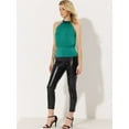 thumbnail image 2 of INSPIRE CHIC Blusa Sin Mangas Lentejuelas Cuello Halter Para Mujer Lago Verde S, 2 of 5