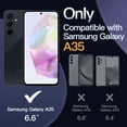 thumbnail image 2 of JETech 3 in 1 Case for Samsung Galaxy A35 5G, with 2-Pack Screen Protector, Tempered Glass Film, Shockproof Bumper Phone Protective Cover Clear Back (Black), 2 of 6