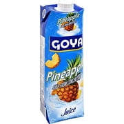 Goya Pineapple Juice, 33.8 fl oz,pack of 1.