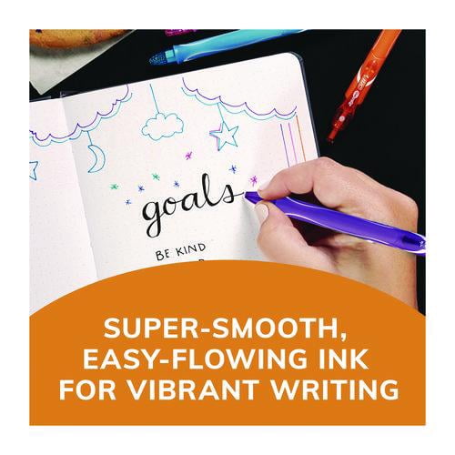 Gel-ocity Quick Dry Gel Pen, Retractable, Medium 0.7 mm, Assorted Ink and Barrel Colors, 16/Pack | Bundle of 2