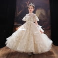 thumbnail image 1 of Vestido de pasarela para niños, vestido de princesa anfitriona, vestido de niña de las flores, boda, niña, cumpleaños de niña, hilo hinchado, 1 of 5