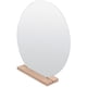 thumbnail image 2 of Wooden Base Desktop Cosmetic Mirror Dorm Desktop Acrylic Irregular Mirror Makeup Mirror, 2 of 3