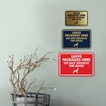 thumbnail image 2 of Signs ByLITA Classic Framed Leave Packages Here Do not Involve the Dogs Entrance Sign (Ivory/Dark Brown) - Small, 2 of 6