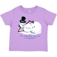 thumbnail image 3 of Inktastic Sassy Snowman The Weather Outside is Delightful Boys or Girls Toddler T-Shirt, 3 of 5