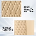 thumbnail image 5 of Coverado Front Car Seat Covers, Premium Leather Seat Protectors, Classic Auto Interior Cushions Universal Fit for Most Cars, SUVs and Trucks, Beige, 5 of 8